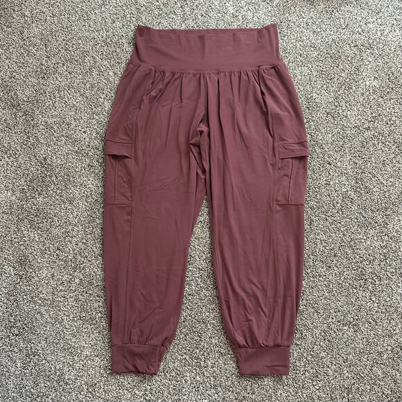 Athleta mauve pink Salutation cargo jogger pants size 1X - Picture 2 of 11